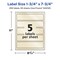 Avery Pearlized Ivory Rectangle Labels with Sure Feed Technology, Print-to-the-Edge, 1.75" x 7.75"